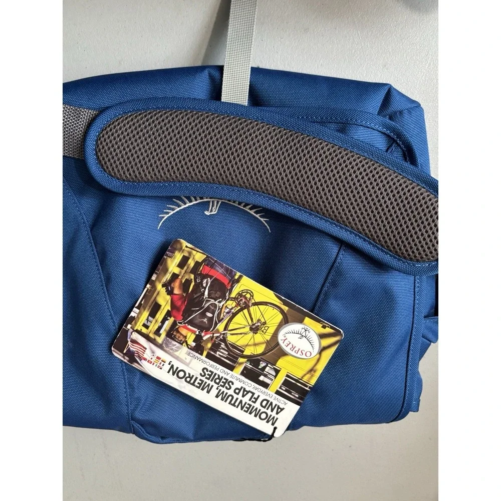 Osprey Backwoods Blue Flap Mini SMU Travel Messenger Small Laptop Bag NEW 14x12